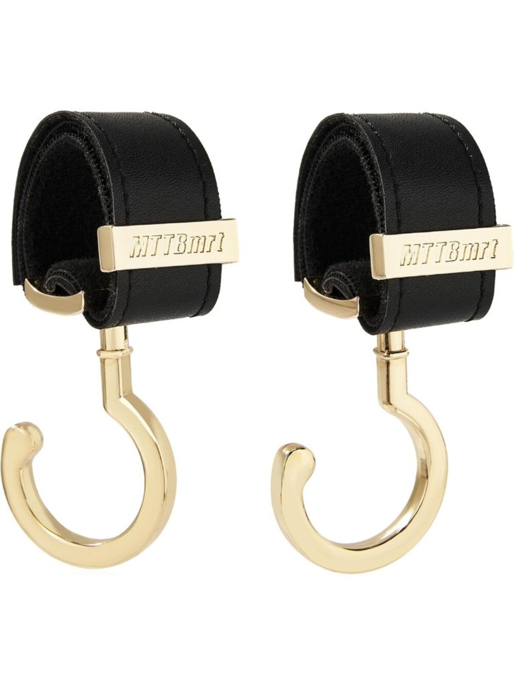 2 Pack Stroller Hooks - Heavy-Duty Metal Clips, 360° Rotation, 66lb Capacity